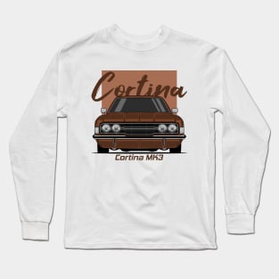 Front Brown Cortina MK3 Classic Long Sleeve T-Shirt